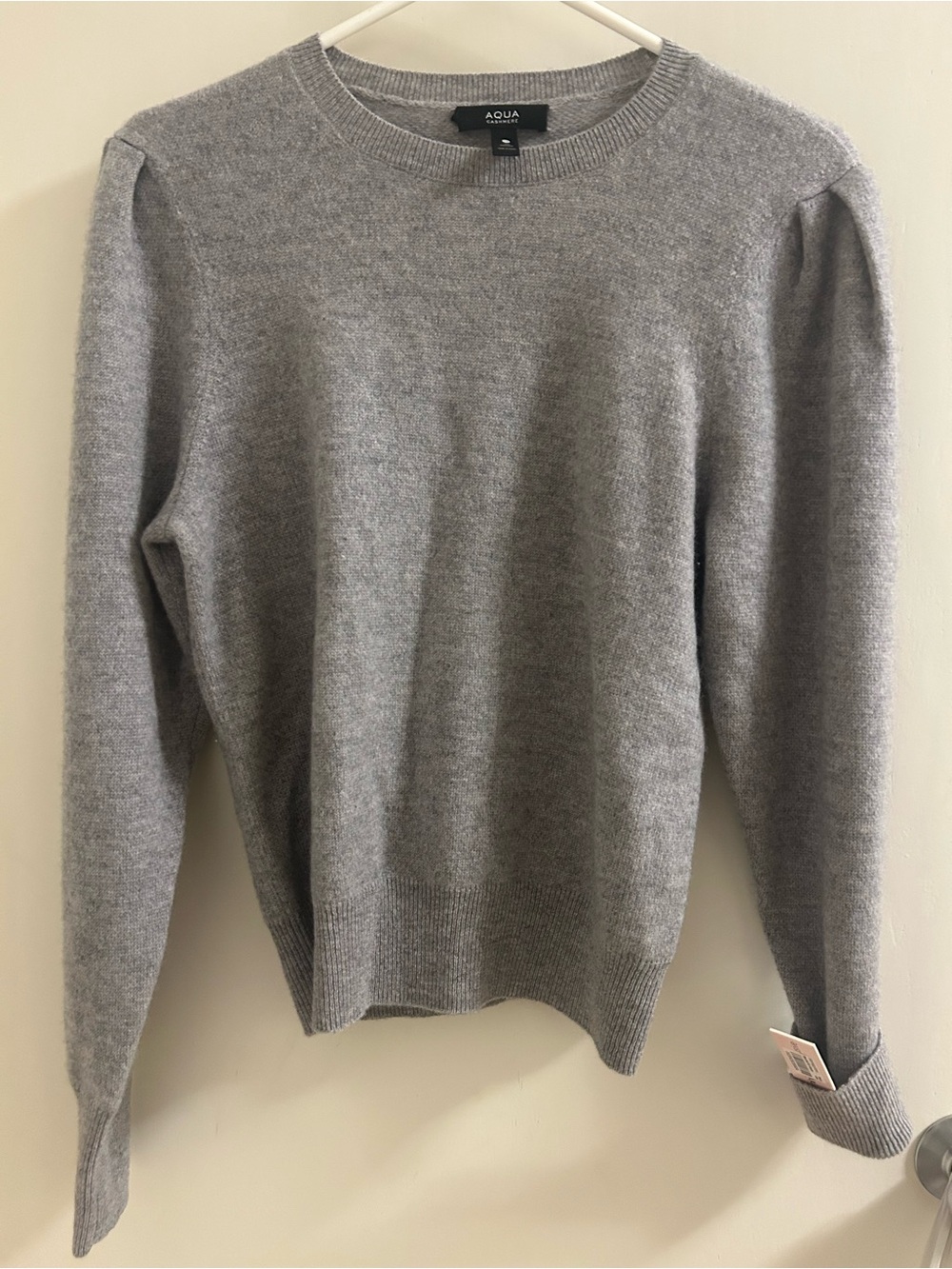 Aqua Soft Heather Gray Crewneck Sweater